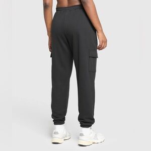 Fleece Factory size small Black Cargo Jogger Pants, fitted waist band and cuffs